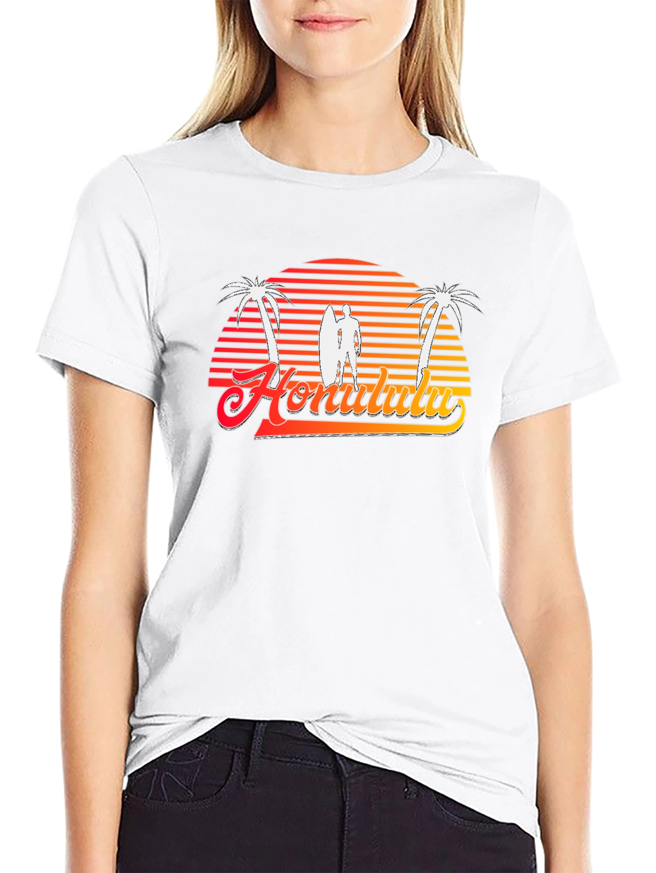 Retro Honolulu Sunset T-Shirt