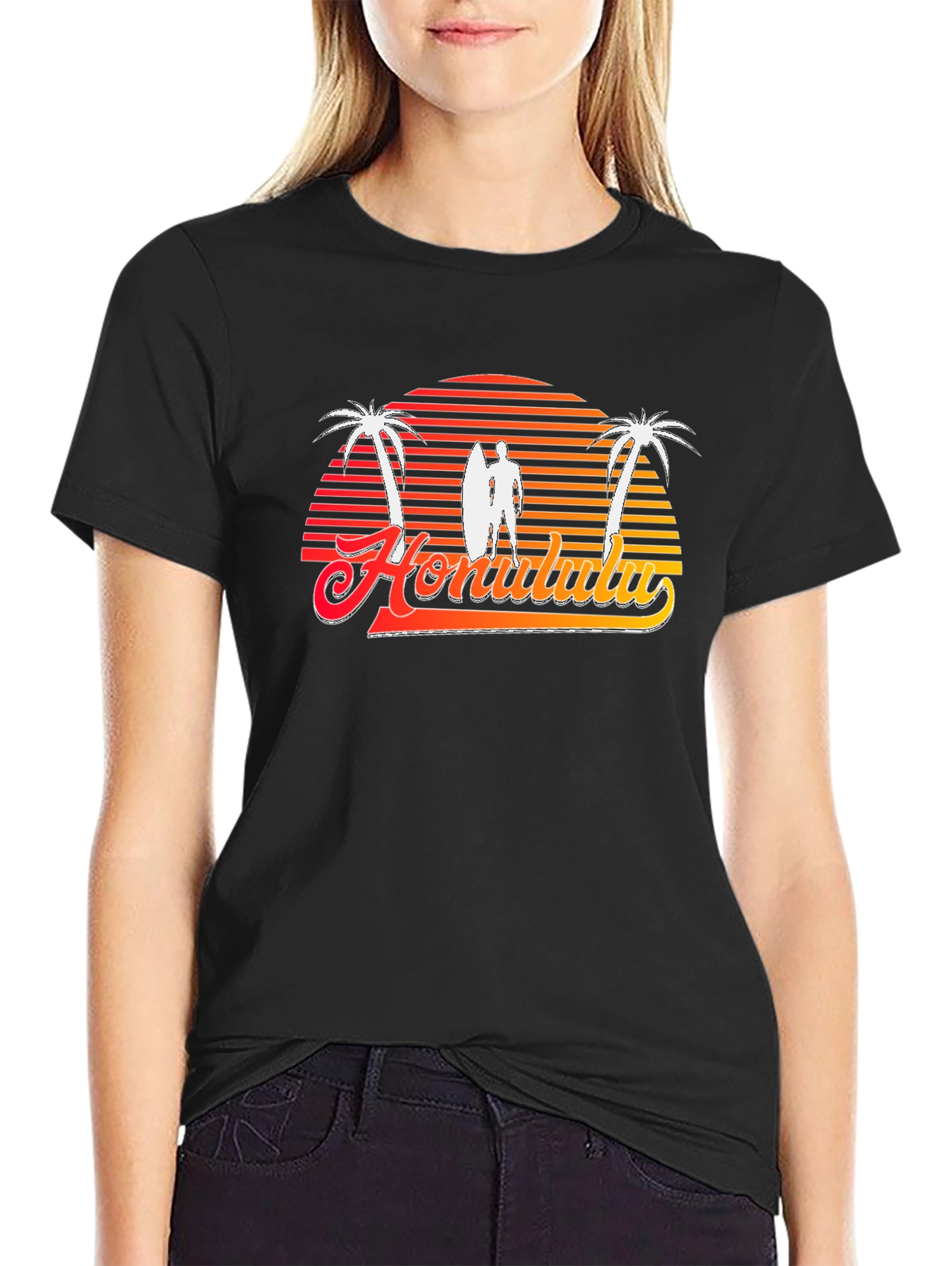 Retro Honolulu Sunset T-Shirt