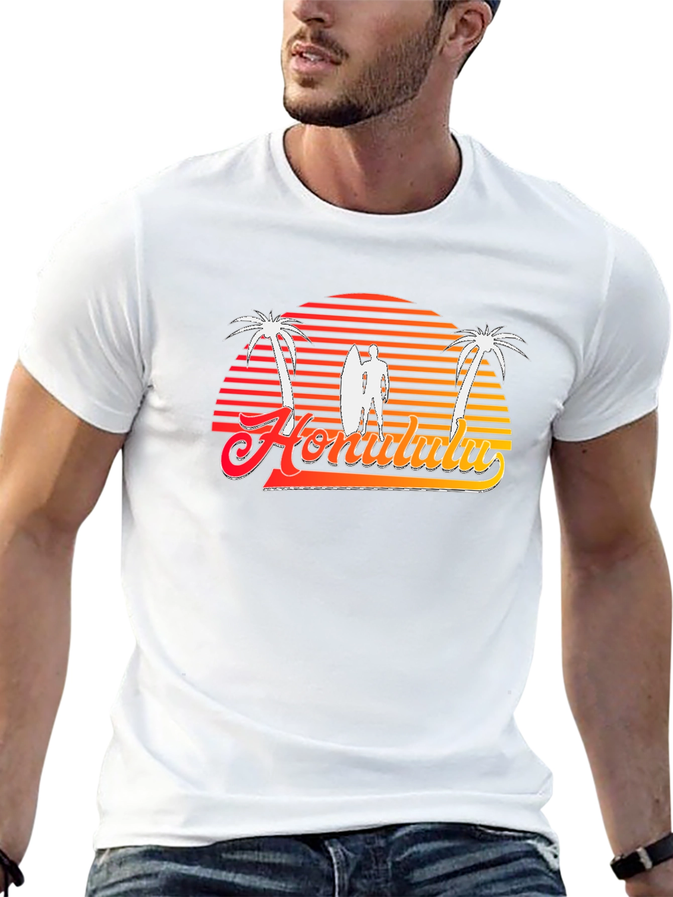 Retro Honolulu Sunset T-Shirt