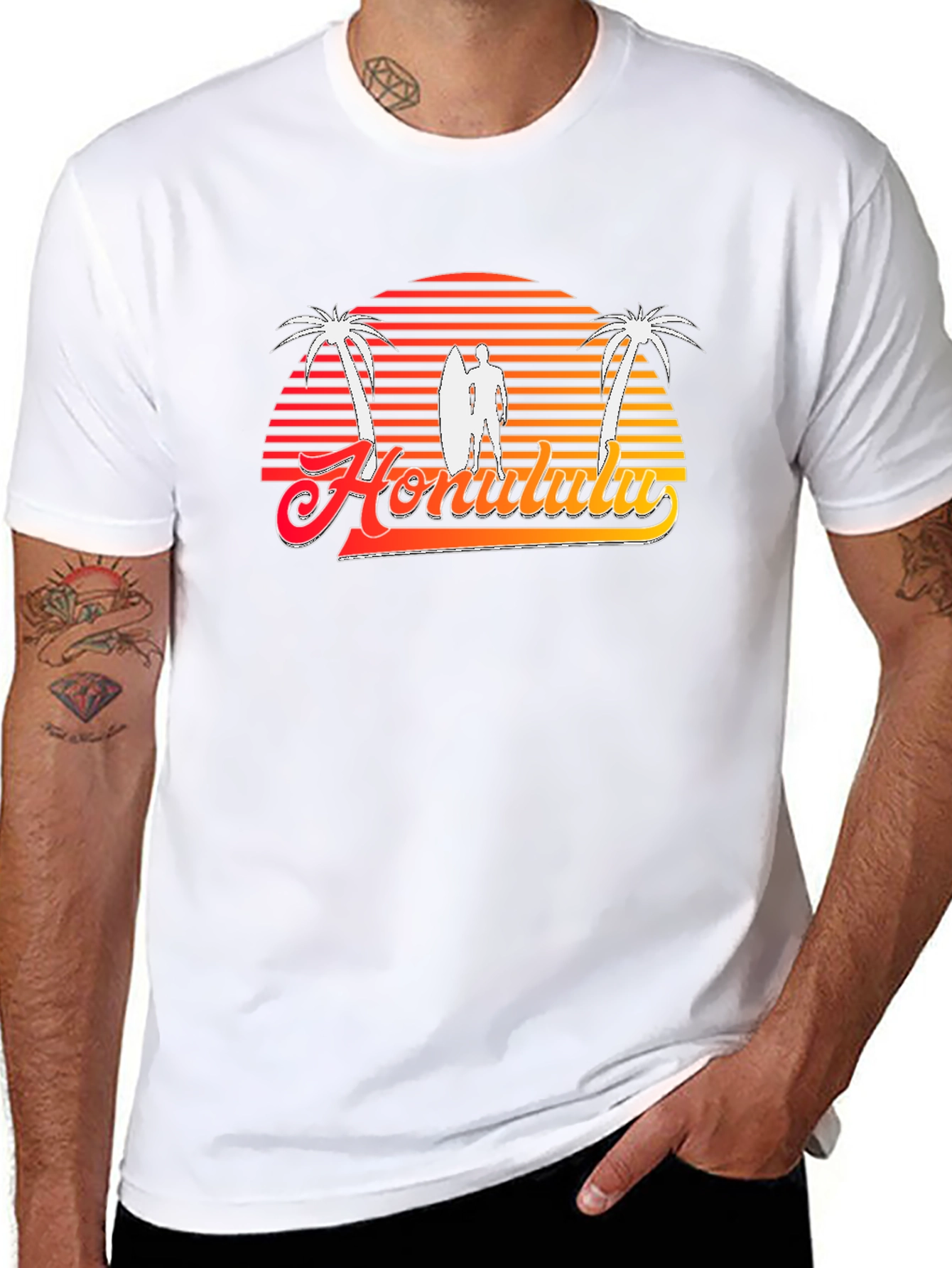 Retro Honolulu Sunset T-Shirt