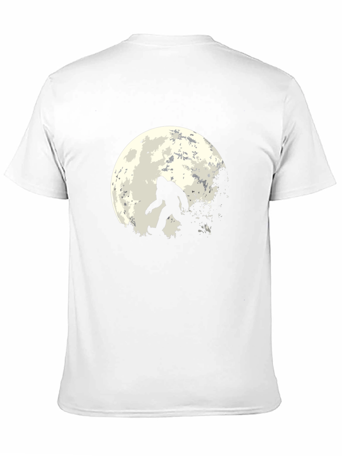 Bigfoot Moon Graphic Tee - Black Sasquatch T-Shirt