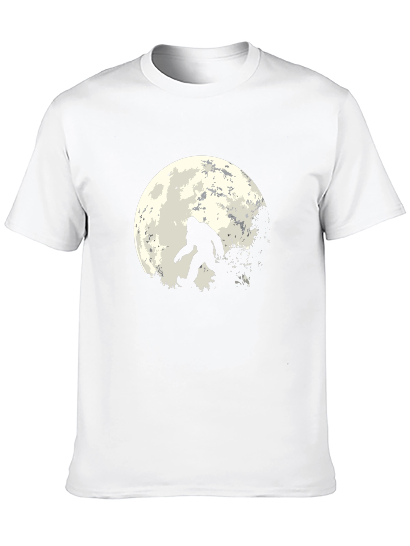 Bigfoot Moon Graphic Tee - Black Sasquatch T-Shirt