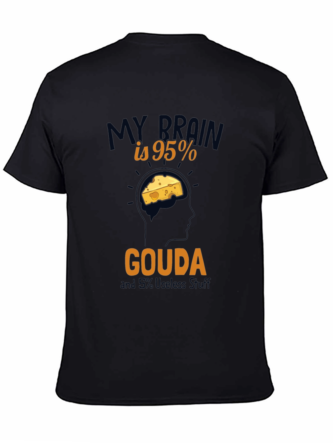 Gouda Brain T-Shirt - Funny Cheese Lover Tee