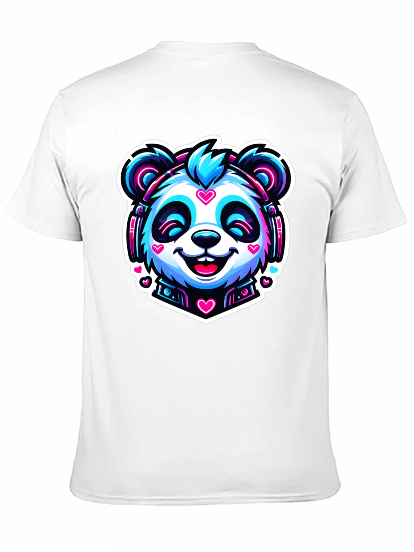 Cool Panda Headphone Graphic T-Shirt