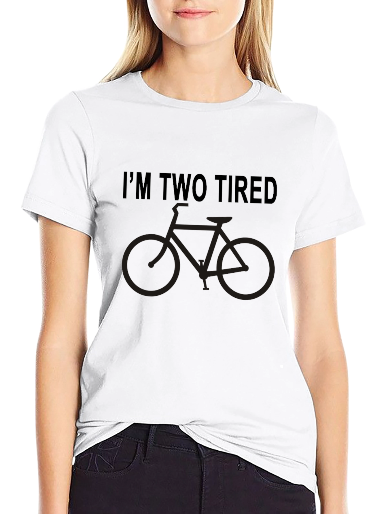 Funny Im Two Tired Bicycle T-Shirt