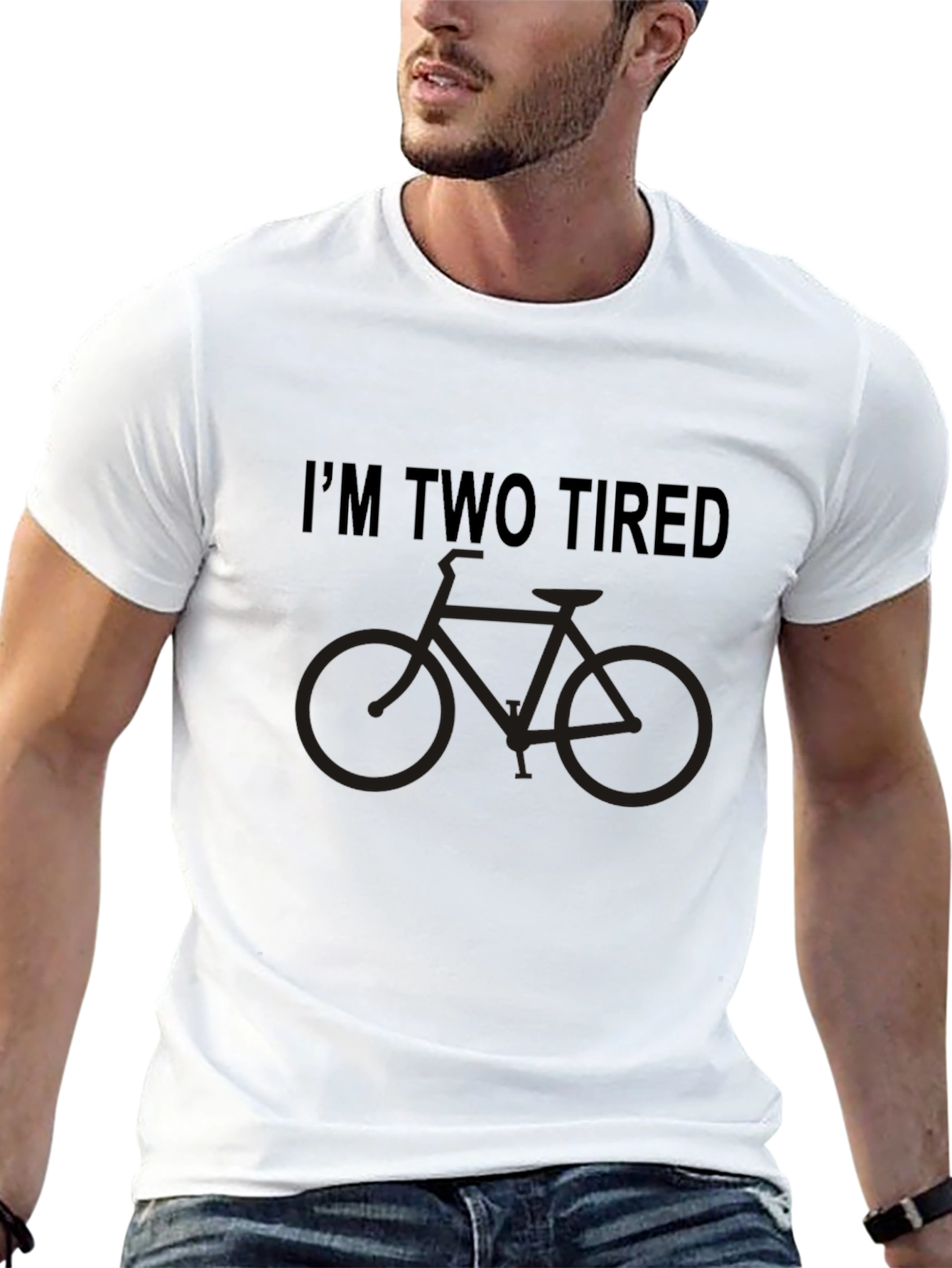 Funny Im Two Tired Bicycle T-Shirt