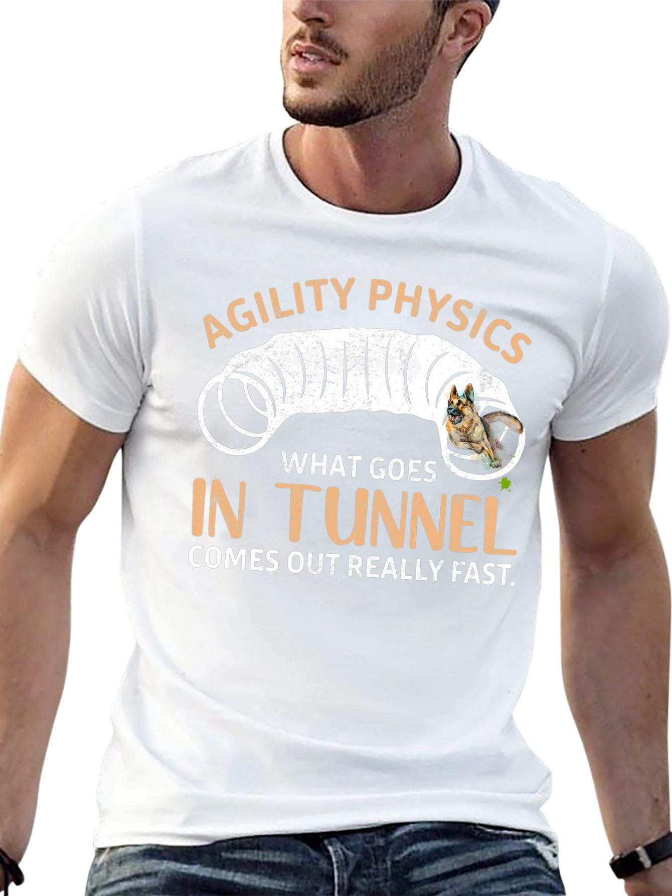 Agility Physics Dog Tunnel T-Shirt