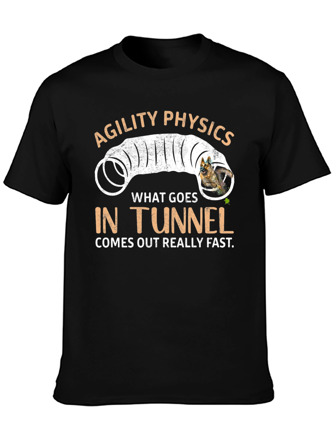 Agility Physics Dog Tunnel T-Shirt