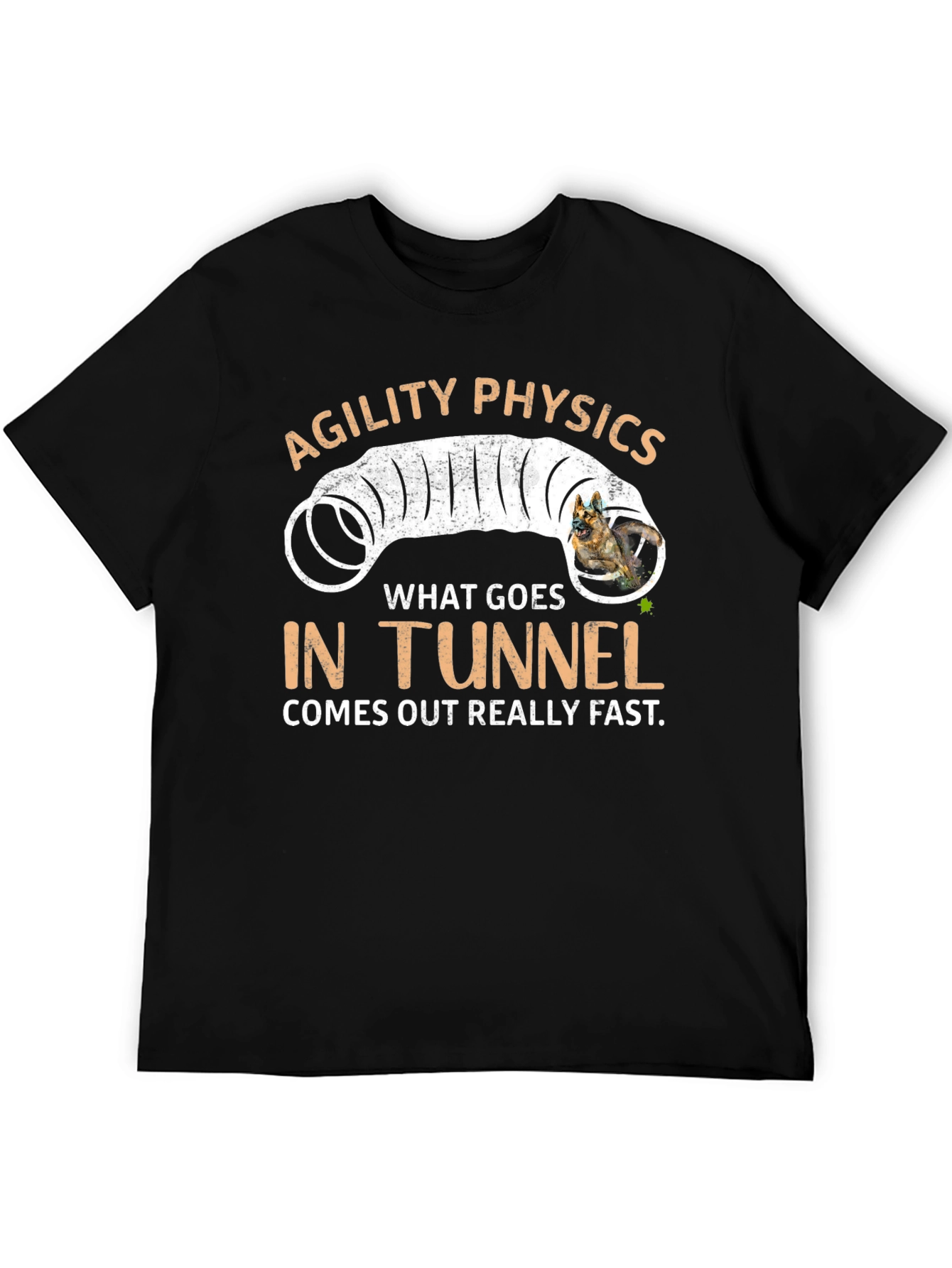 Agility Physics Dog Tunnel T-Shirt