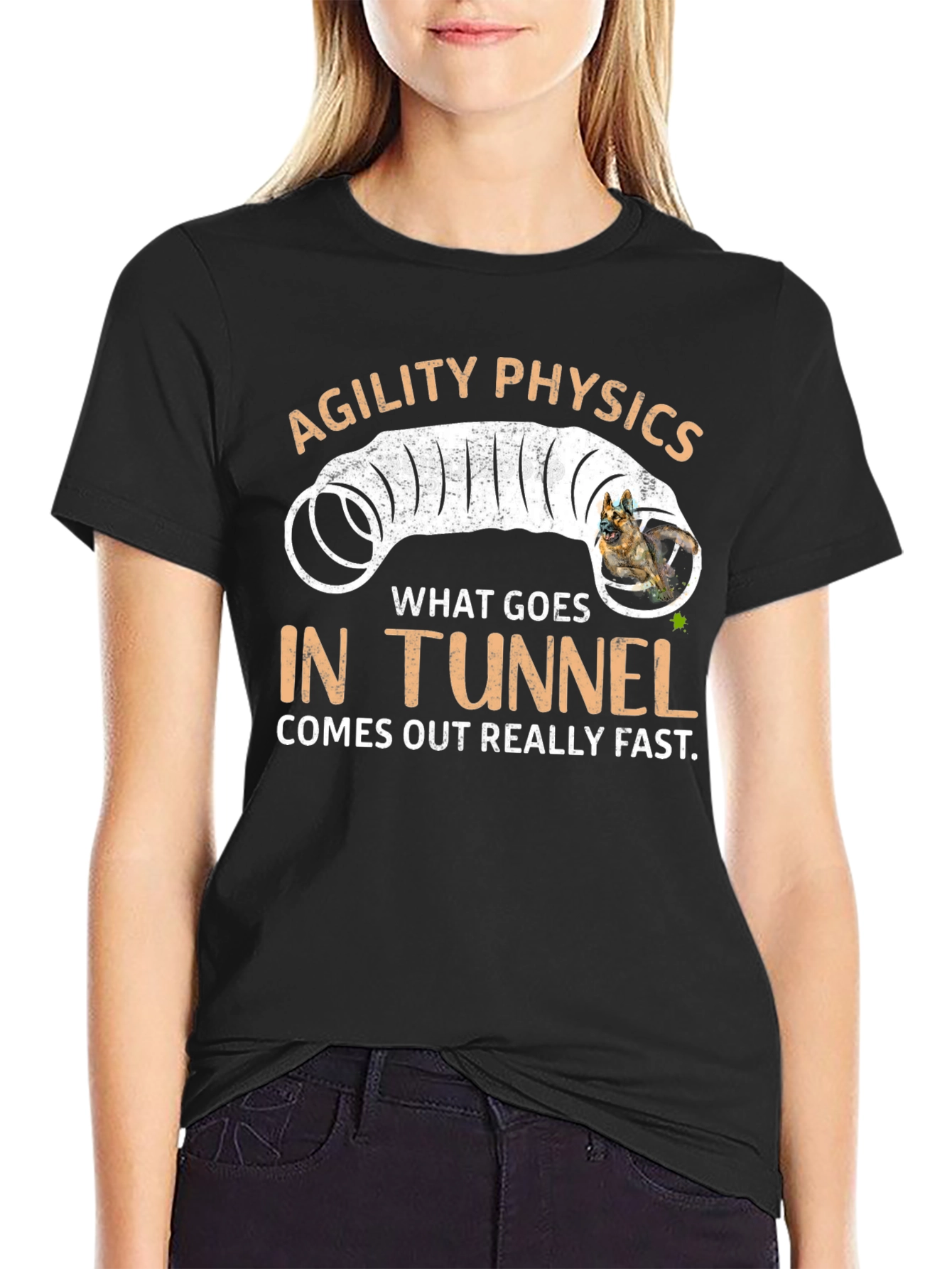 Agility Physics Dog Tunnel T-Shirt
