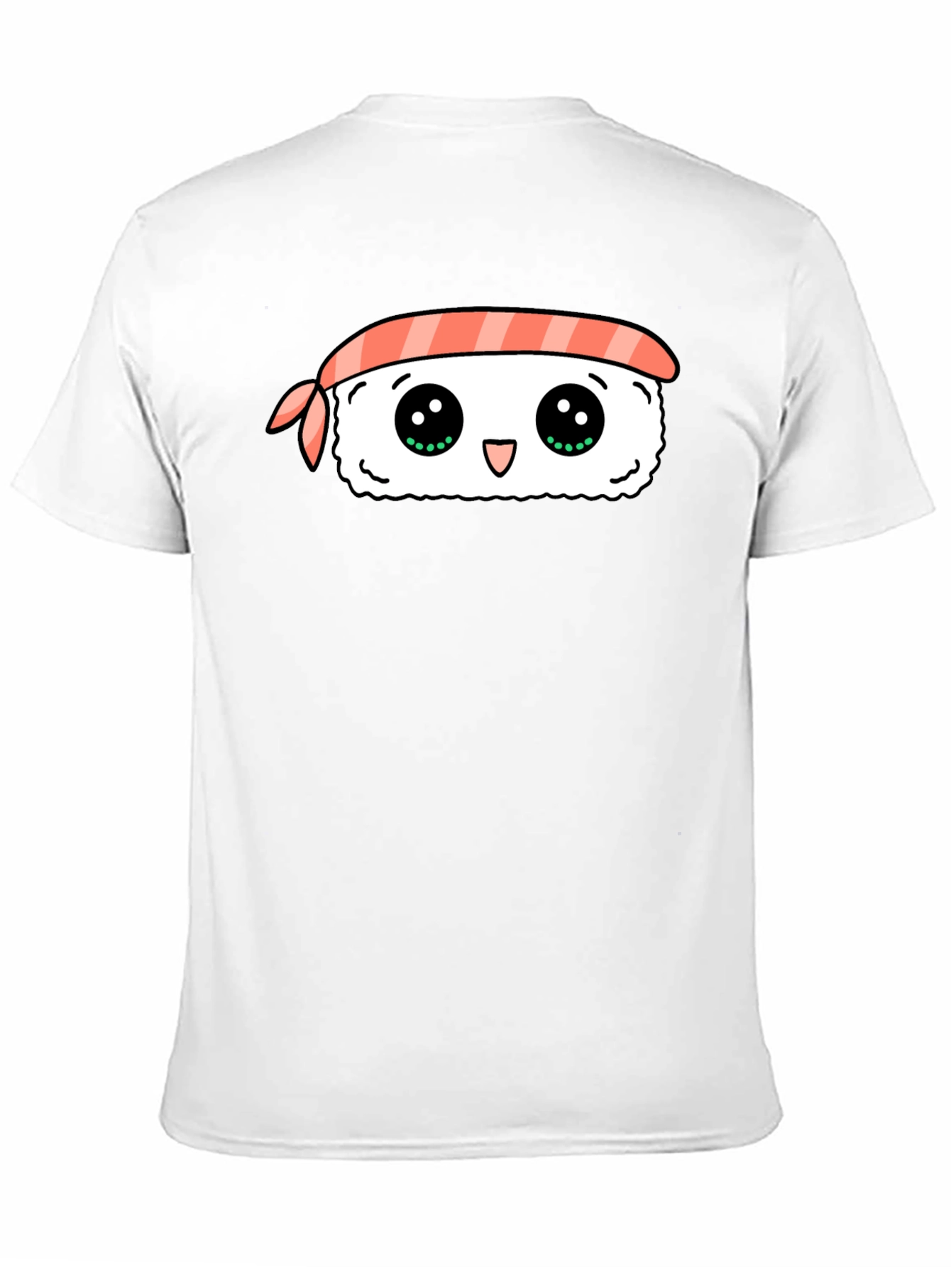 Kawaii Sushi Graphic Black T-Shirt
