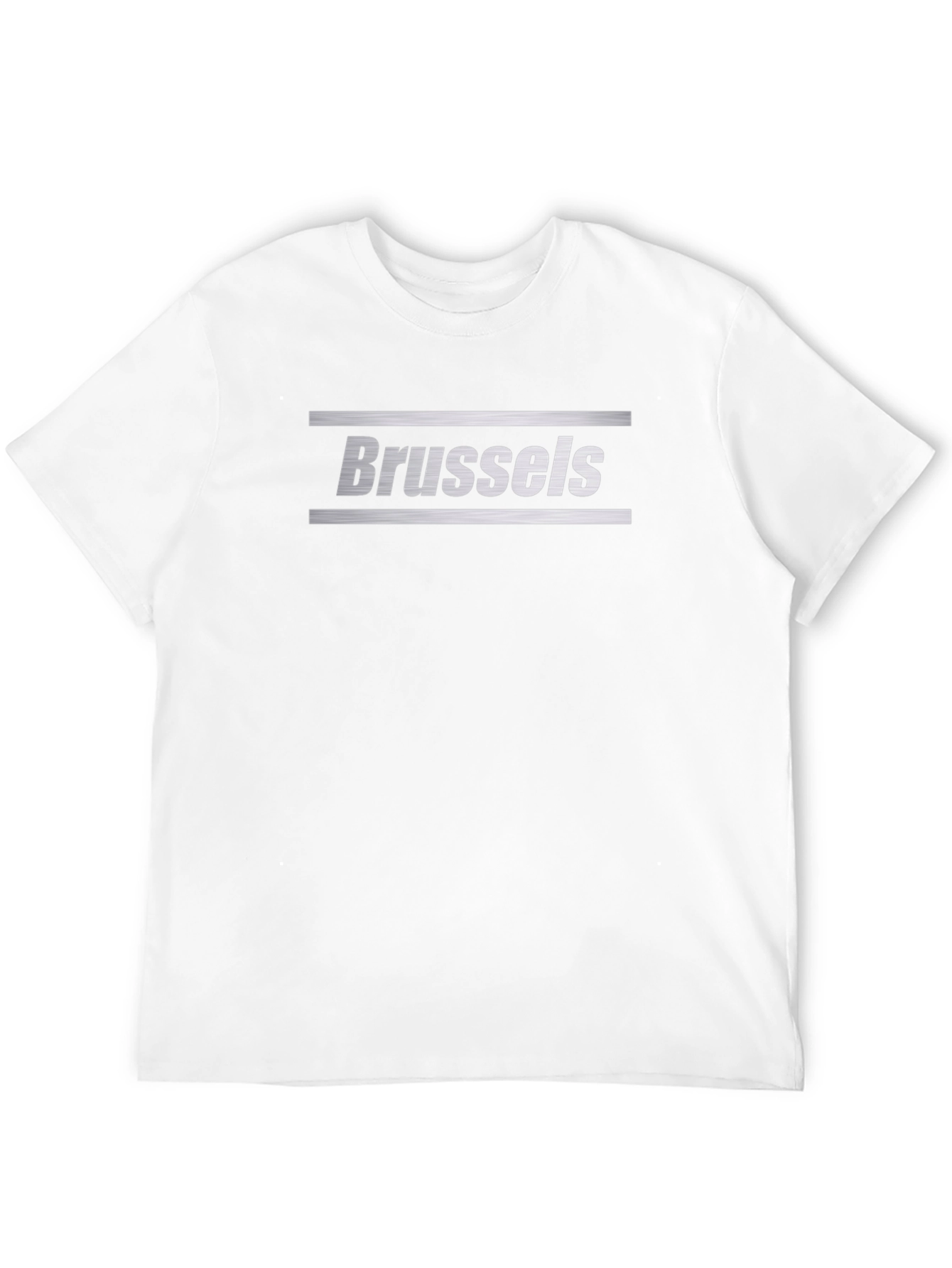 Brussels Graphic Tee - Black Crew Neck T-Shirt