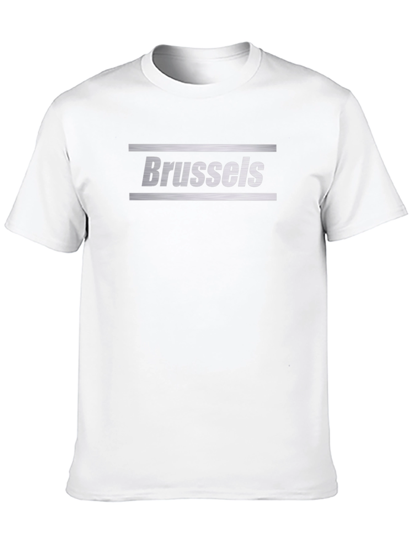 Brussels Graphic Tee - Black Crew Neck T-Shirt