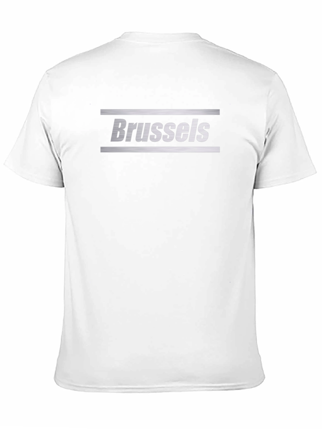 Brussels Graphic Tee - Black Crew Neck T-Shirt