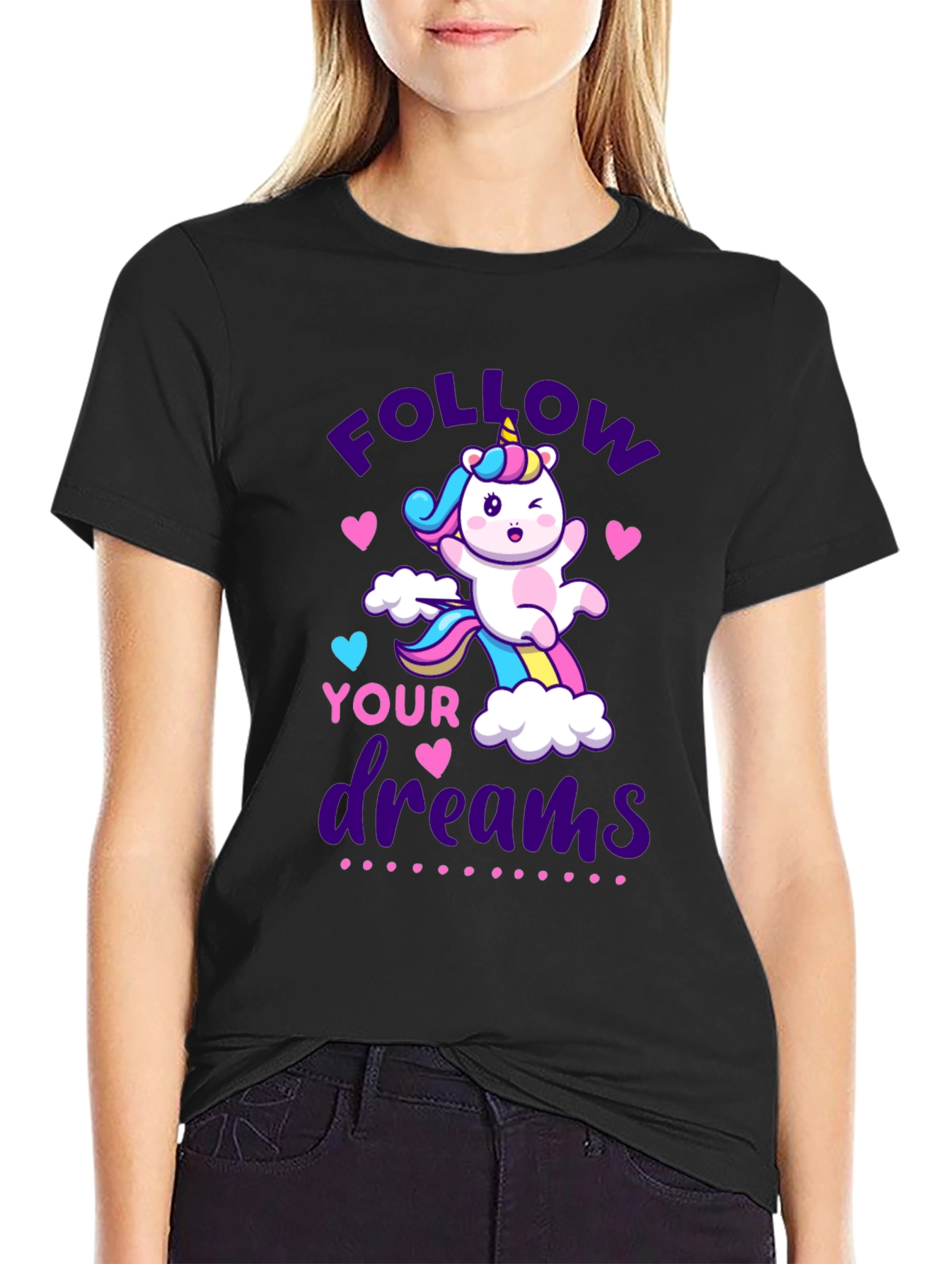 Follow Your Dreams Unicorn Graphic Tee
