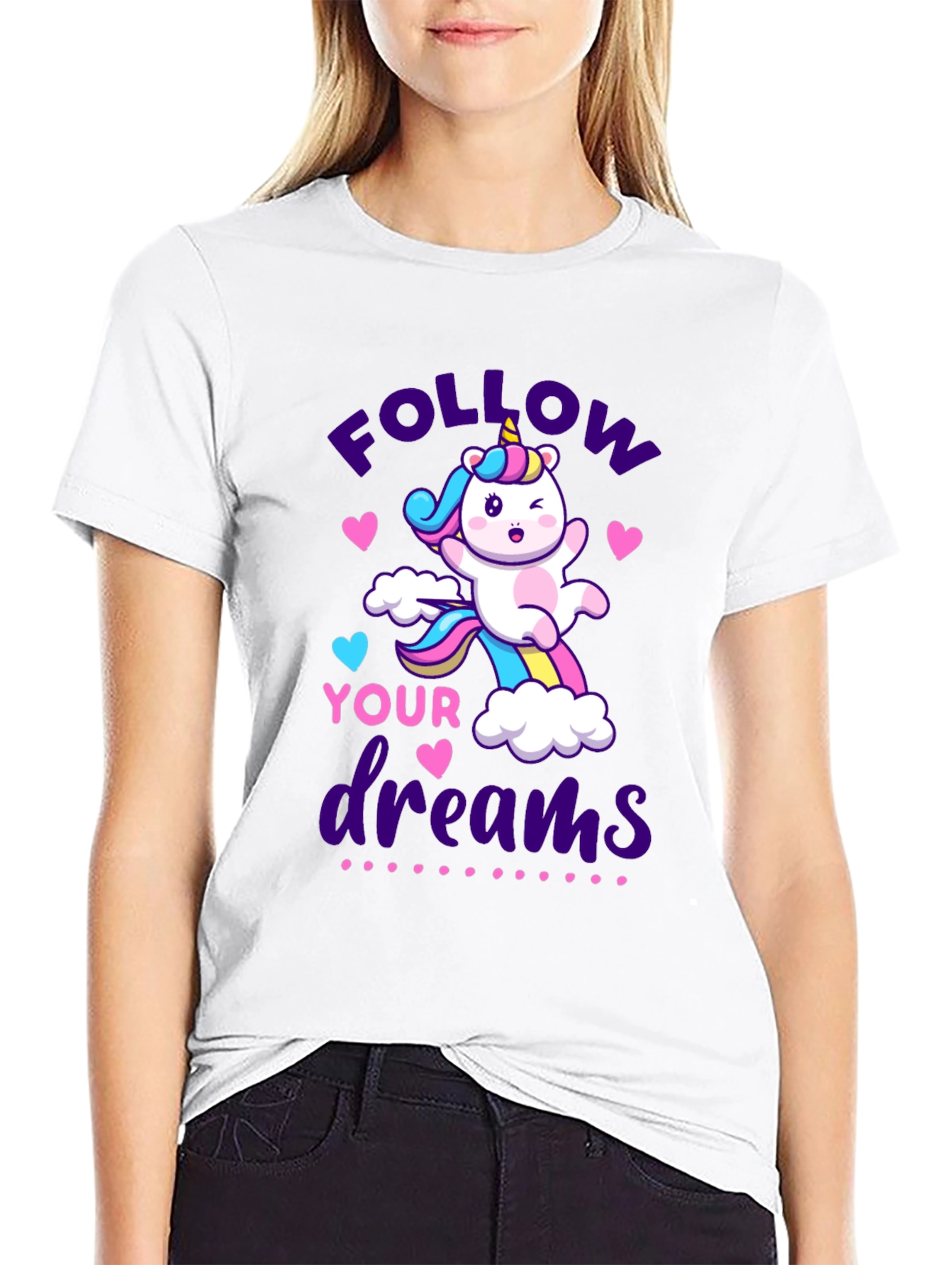 Follow Your Dreams Unicorn Graphic Tee