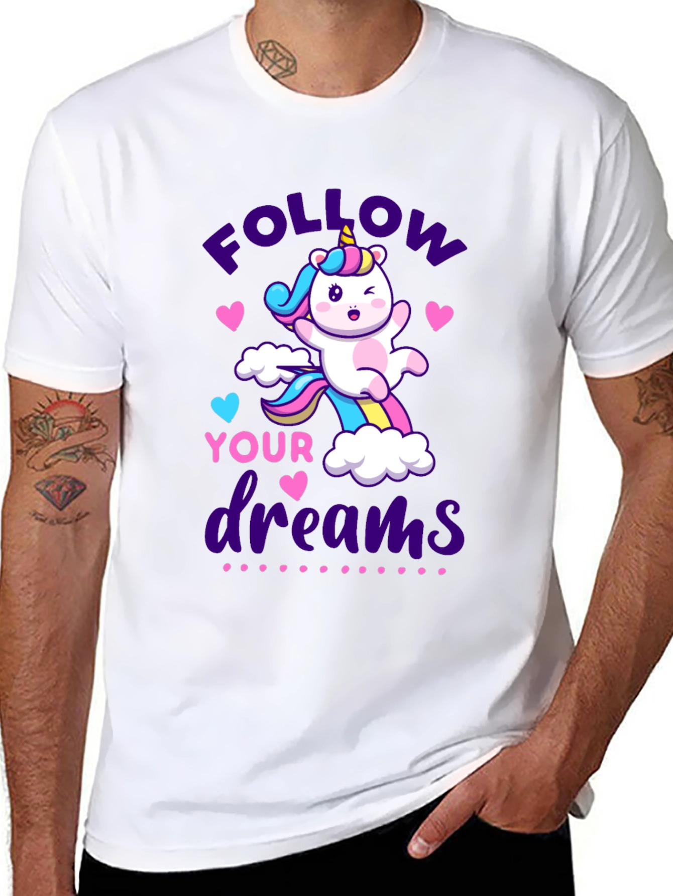 Follow Your Dreams Unicorn Graphic Tee