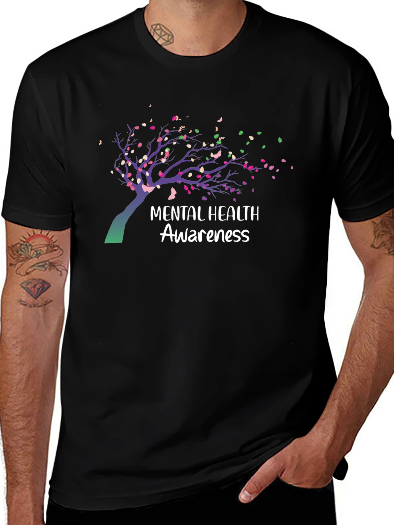 Mental Health Awareness Tree T-Shirt