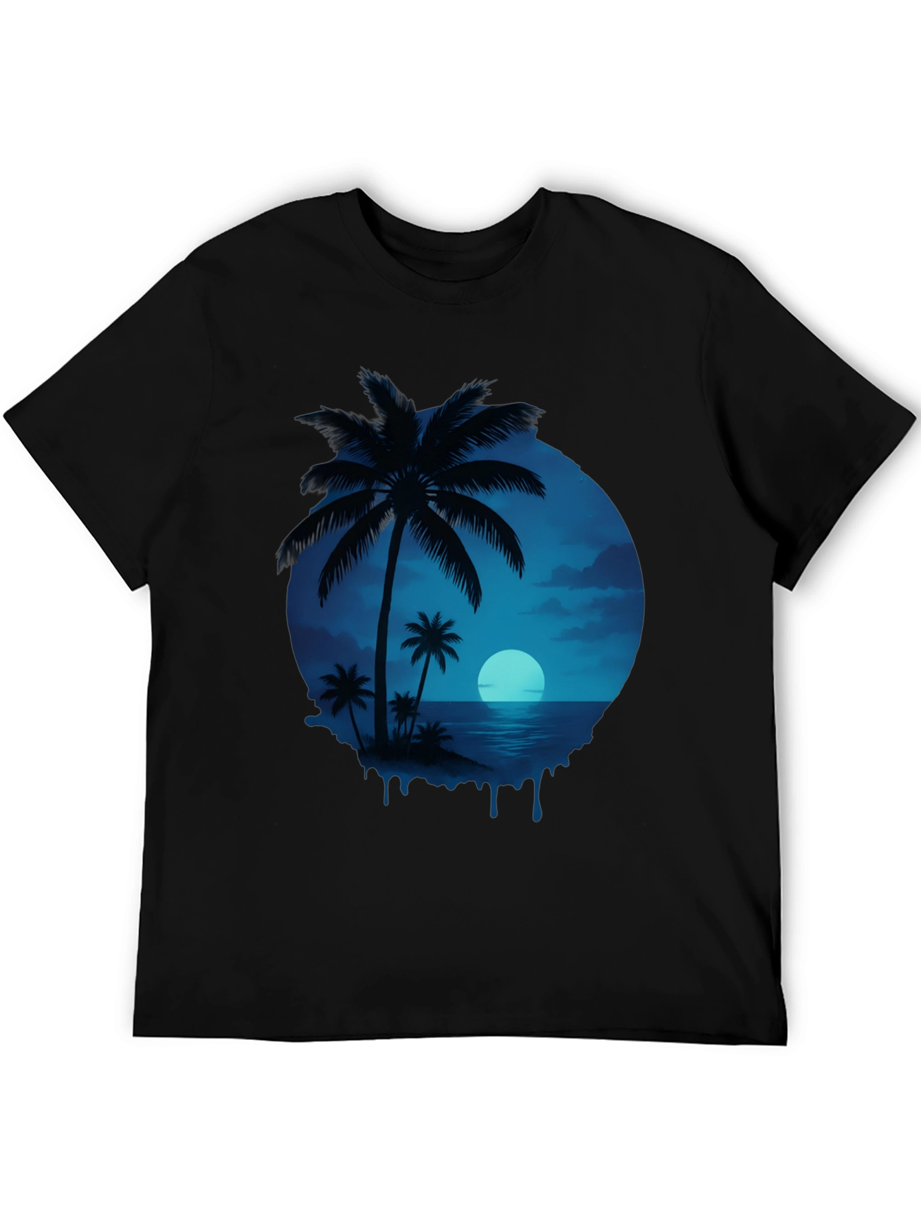 Tropical Palm Tree Graphic T-Shirt - Island Vibes