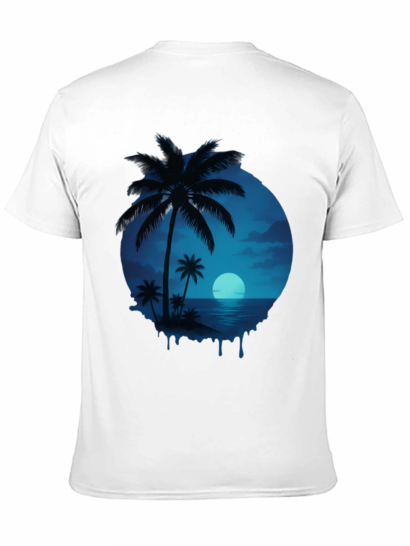 Tropical Palm Tree Graphic T-Shirt - Island Vibes