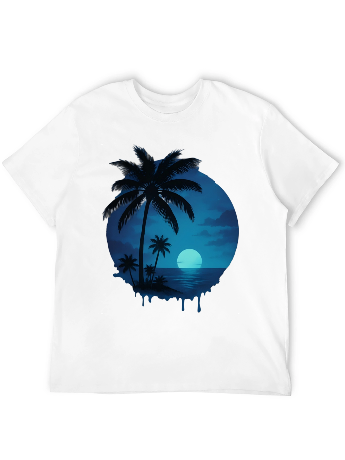 Tropical Palm Tree Graphic T-Shirt - Island Vibes