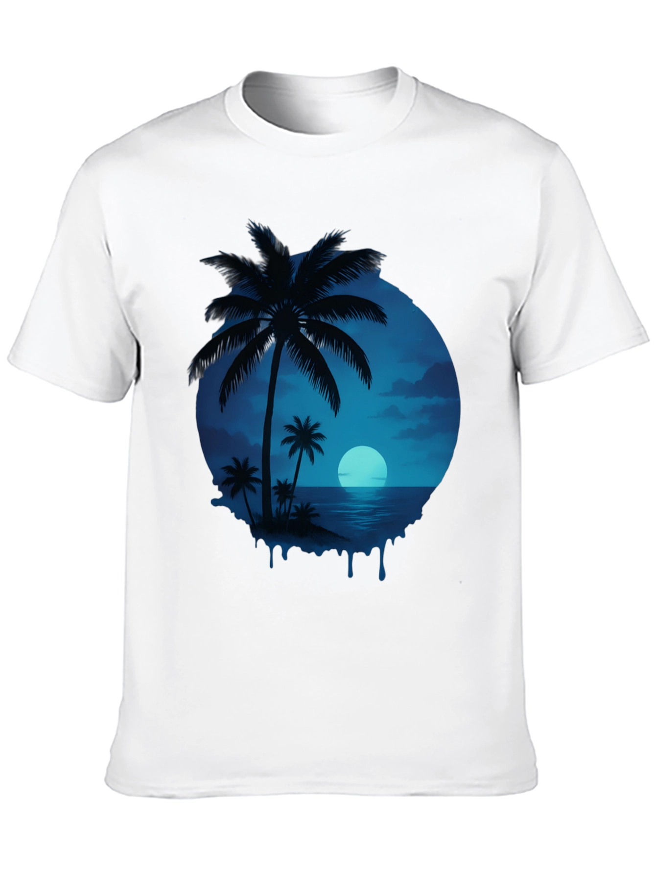 Tropical Palm Tree Graphic T-Shirt - Island Vibes