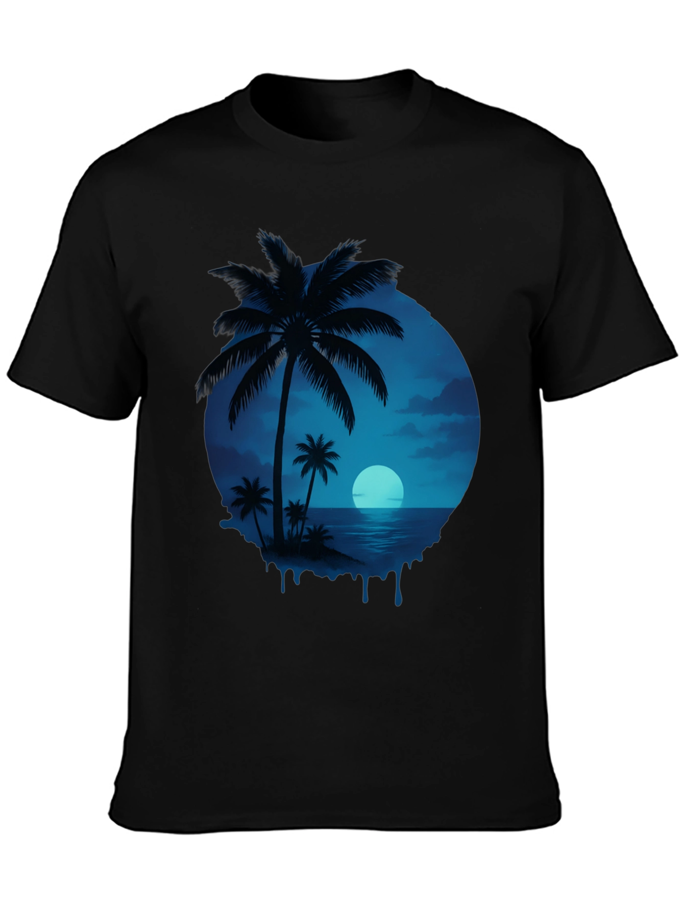 Tropical Palm Tree Graphic T-Shirt - Island Vibes
