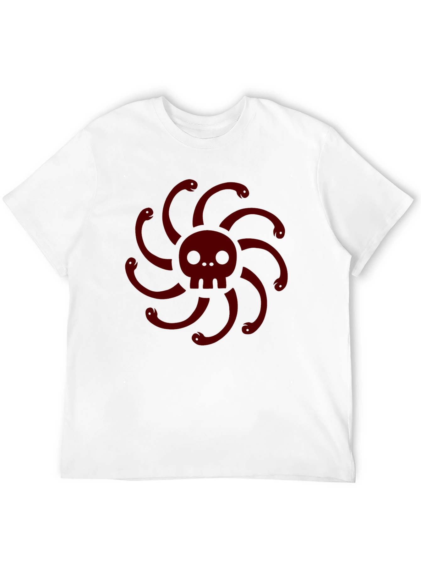 Skull & Snake Medusa Graphic T-Shirt - Dark Style