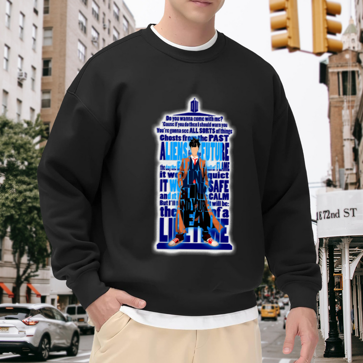 Doctor & Doctor Who TARDIS Graphic ԲÁìÎÀÒÂ - Unique Design Pullover Sweatshirt