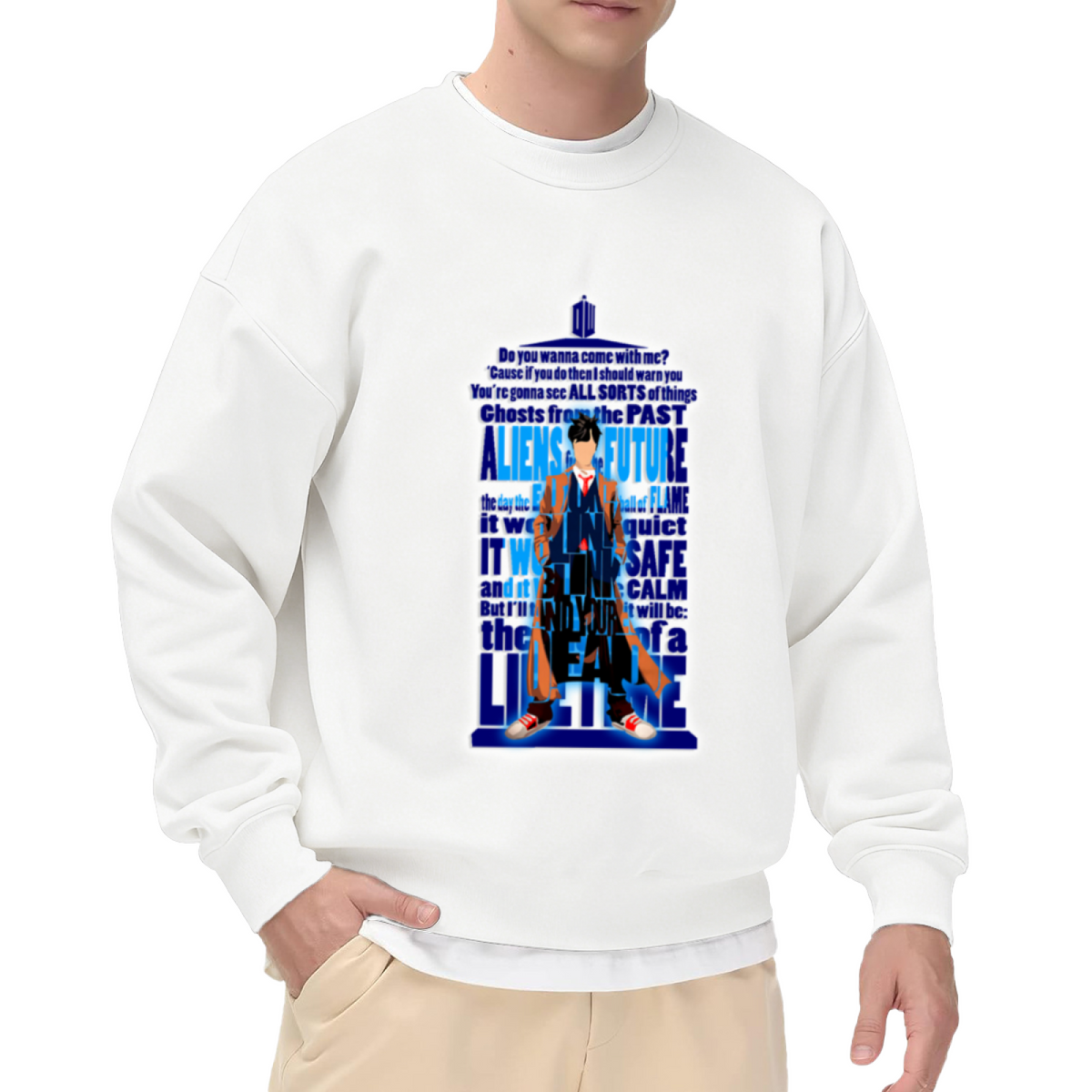 Doctor & Doctor Who TARDIS Graphic ԲÁìÎÀÒÂ - Unique Design Pullover Sweatshirt