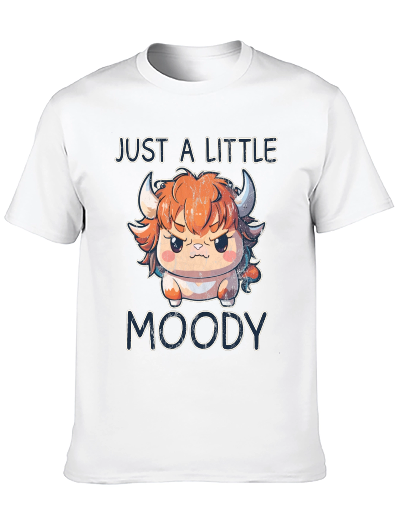 Just A Little Moody Bull Graphic T-Shirt