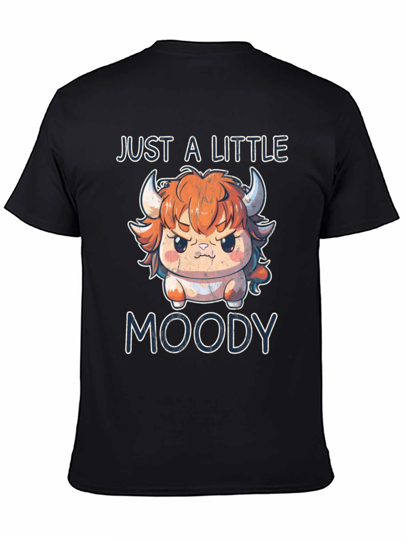 Just A Little Moody Bull Graphic T-Shirt