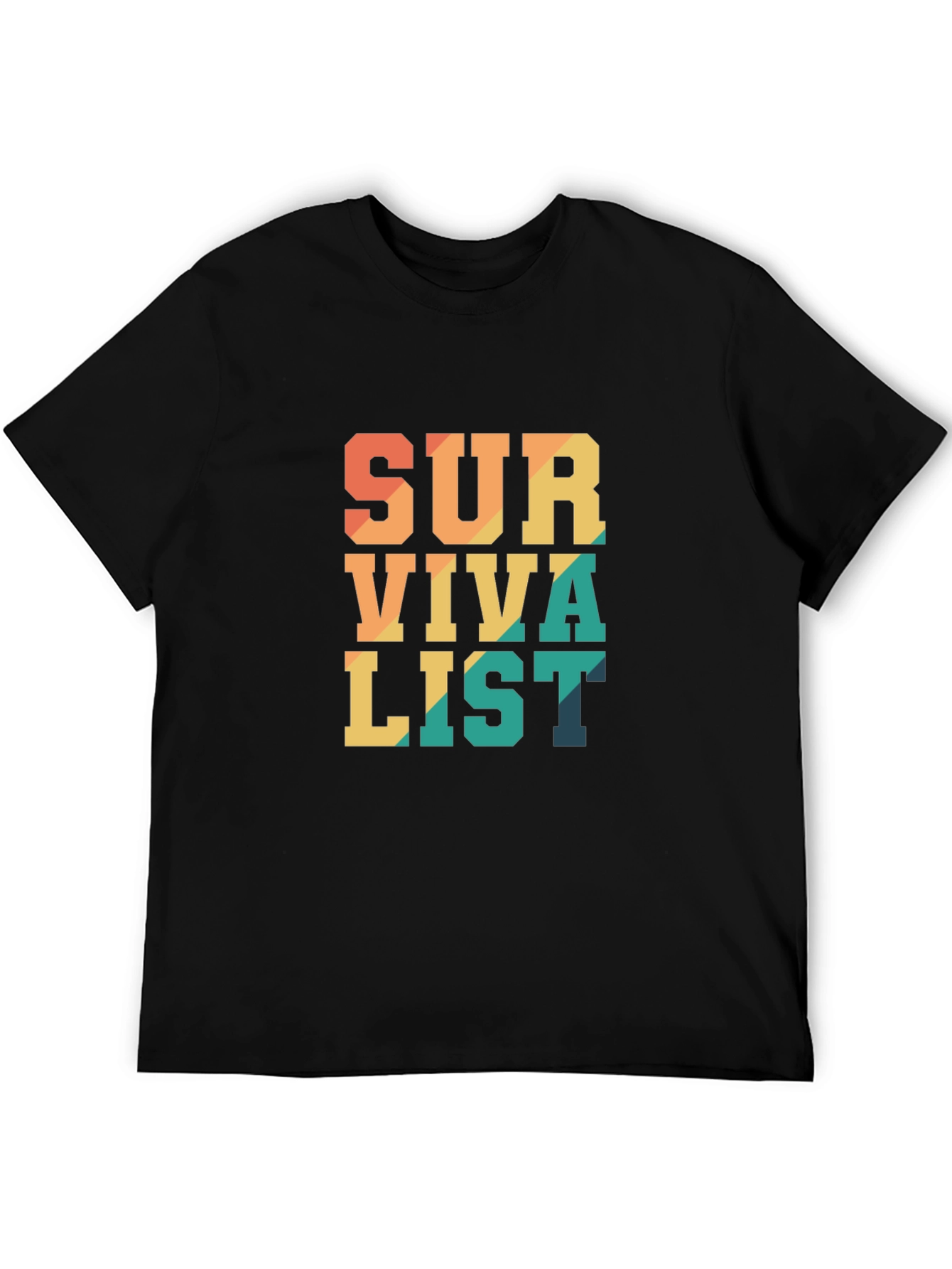 Survivalist Graphic Tee - Black