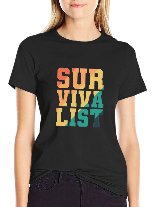 Survivalist Graphic Tee - Black