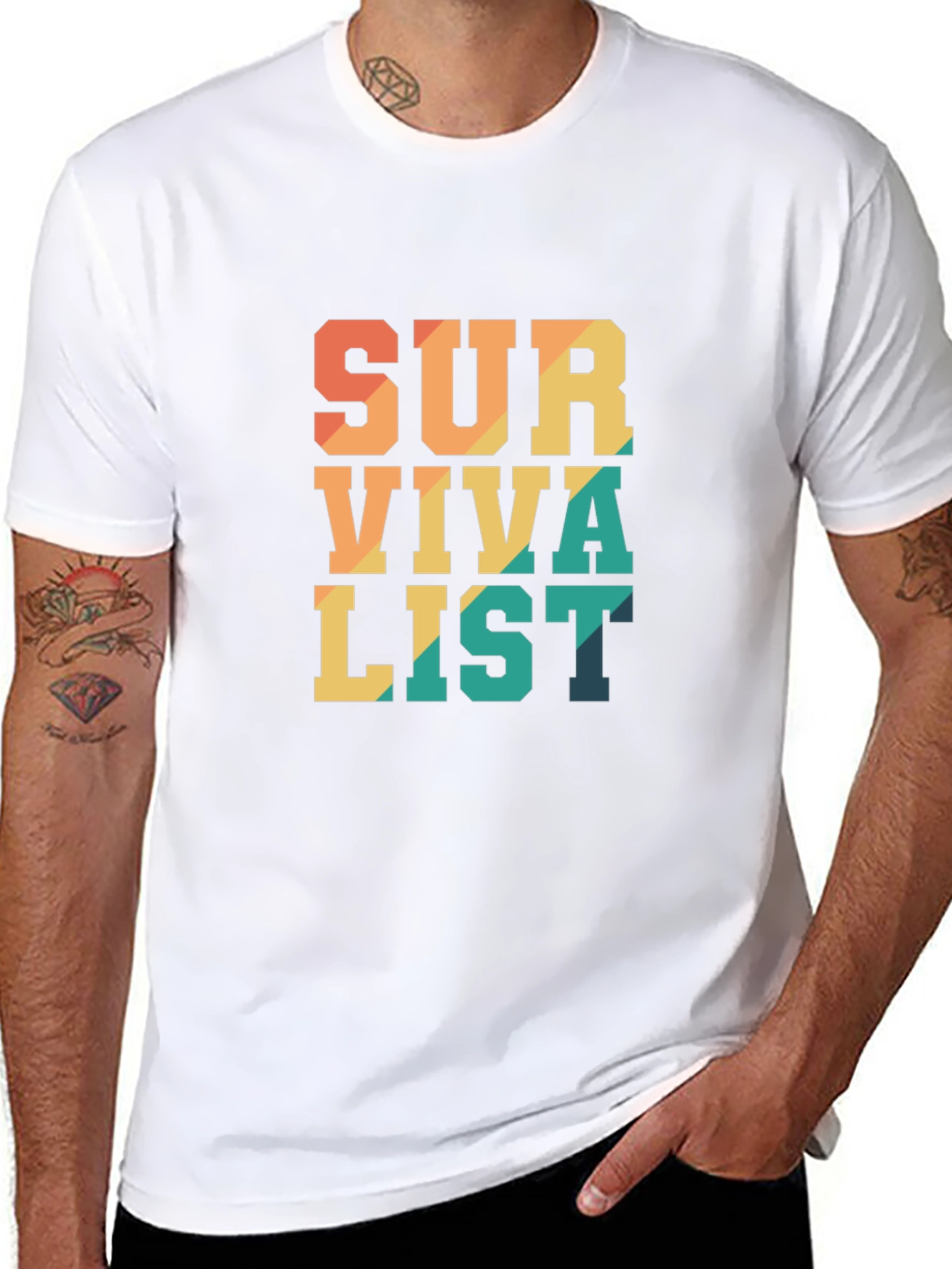 Survivalist Graphic Tee - Black