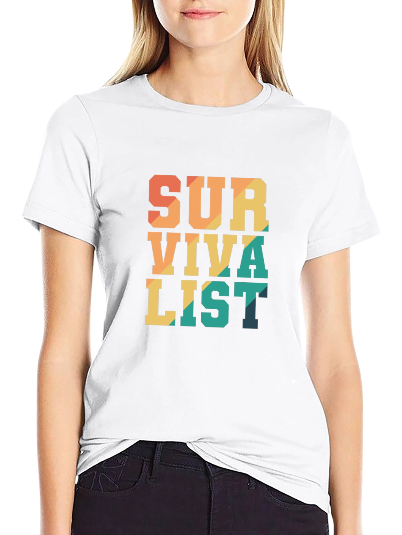 Survivalist Graphic Tee - Black