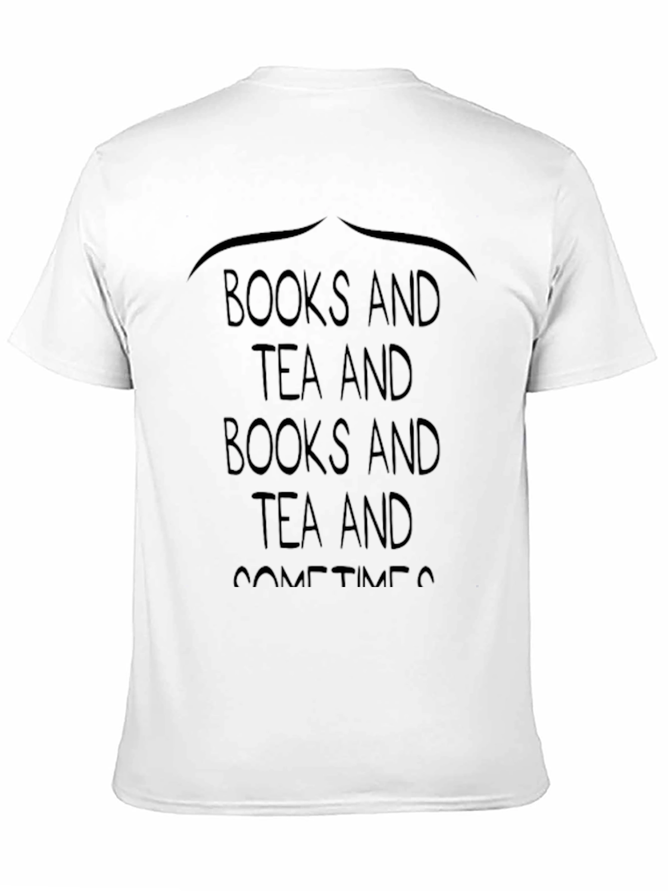 Books and Tea Black T-Shirt