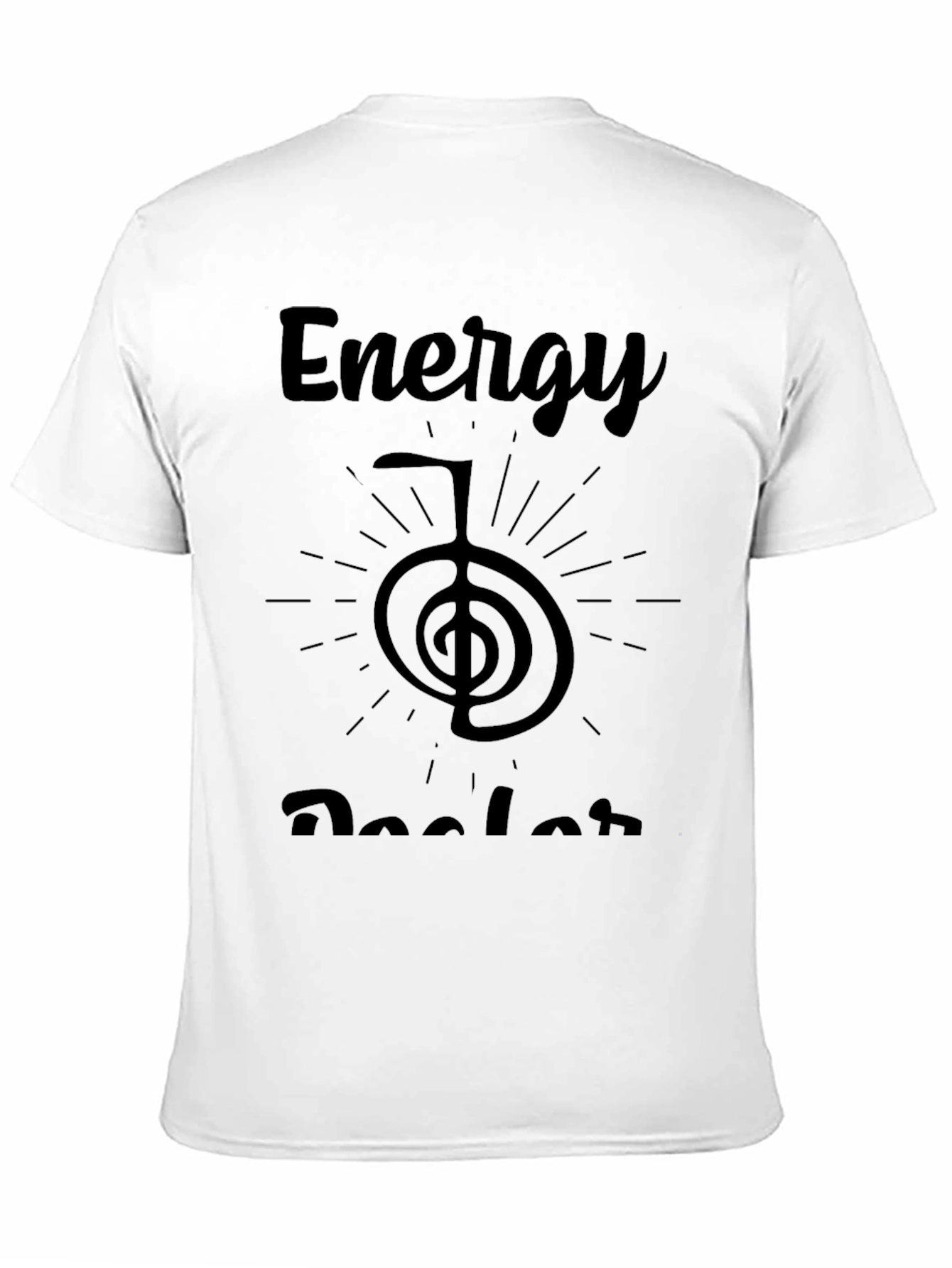 Energy Healer Graphic Tee - Unisex Black T-Shirt