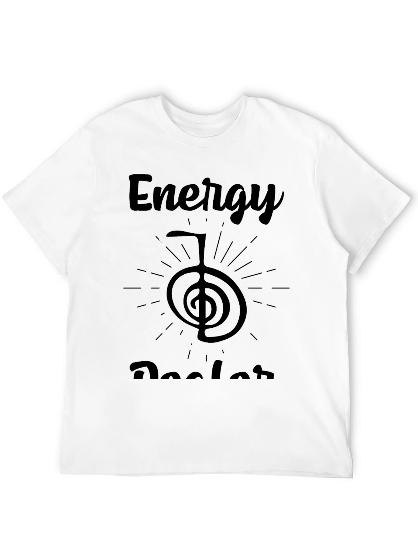 Energy Healer Graphic Tee - Unisex Black T-Shirt