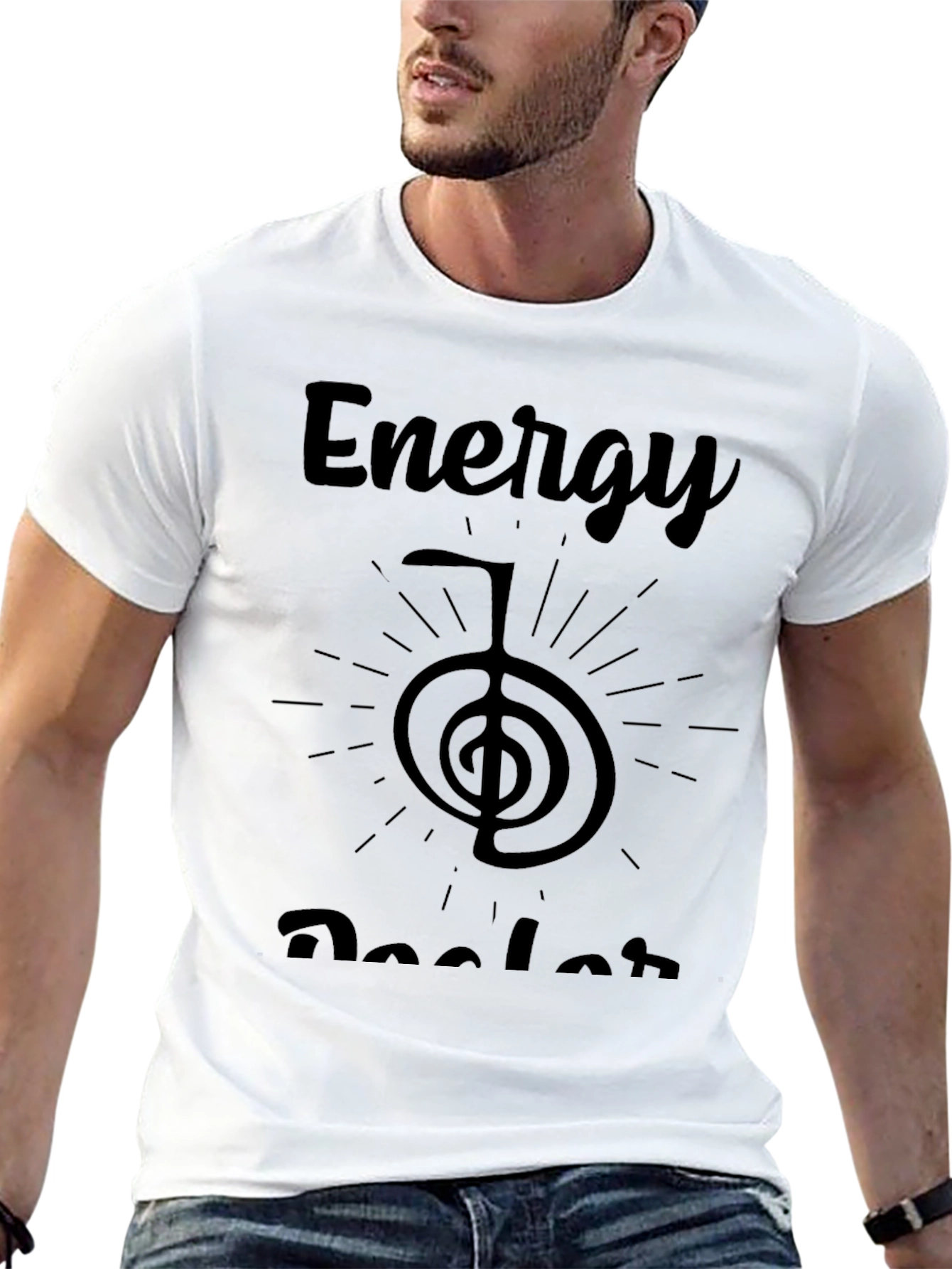 Energy Healer Graphic Tee - Unisex Black T-Shirt