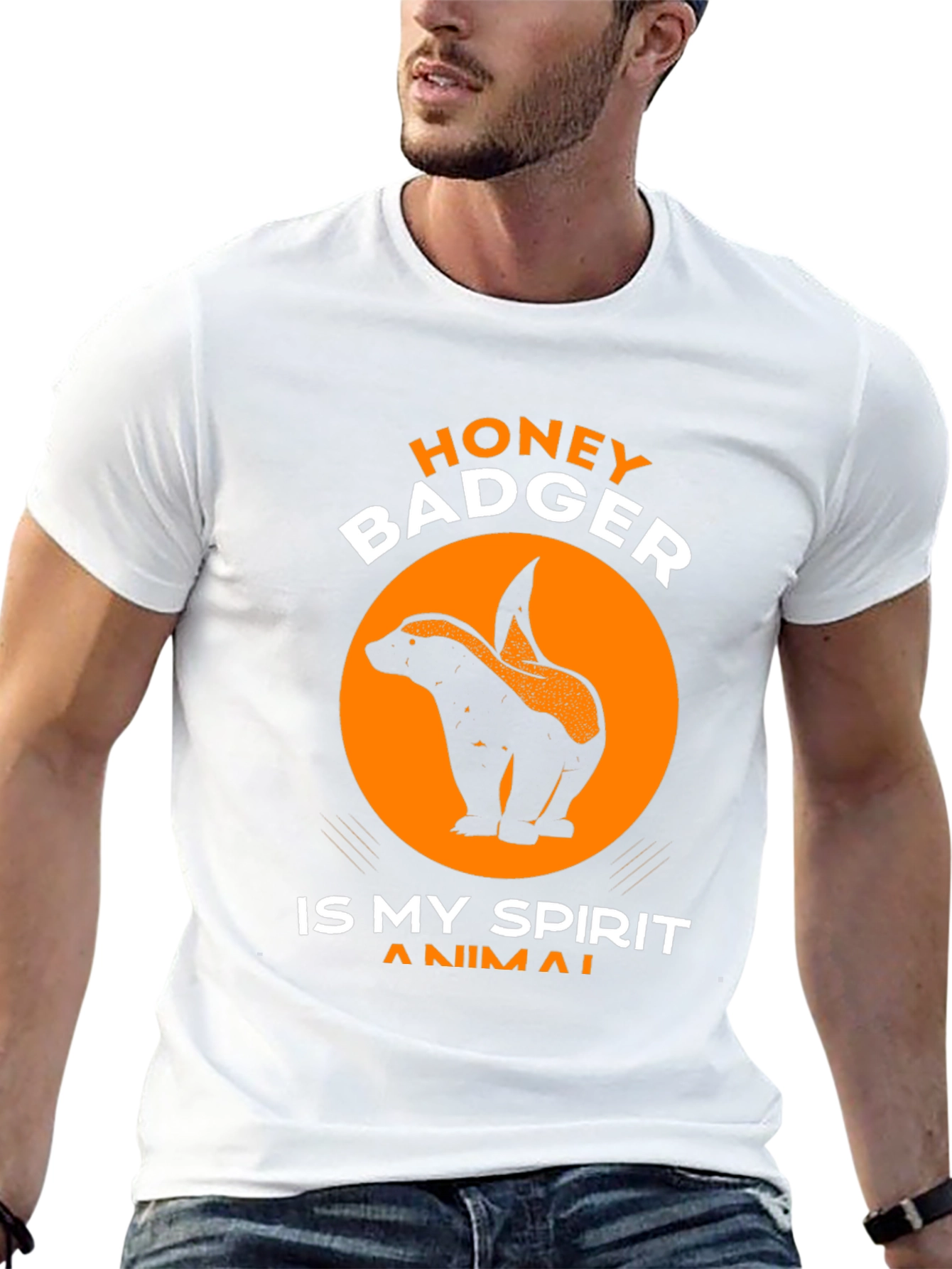 Honey Badger Spirit Animal Graphic Tee