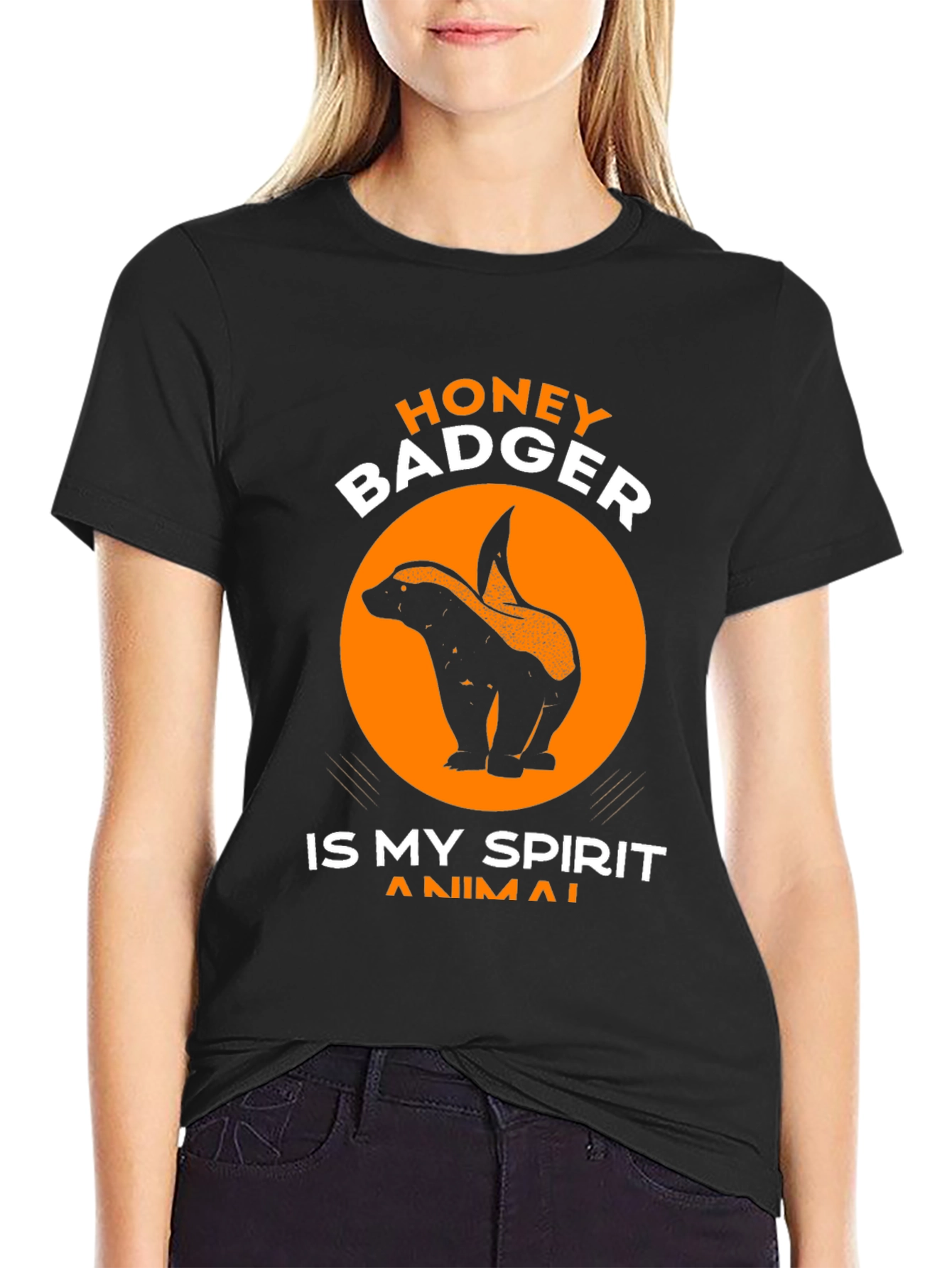 Honey Badger Spirit Animal Graphic Tee