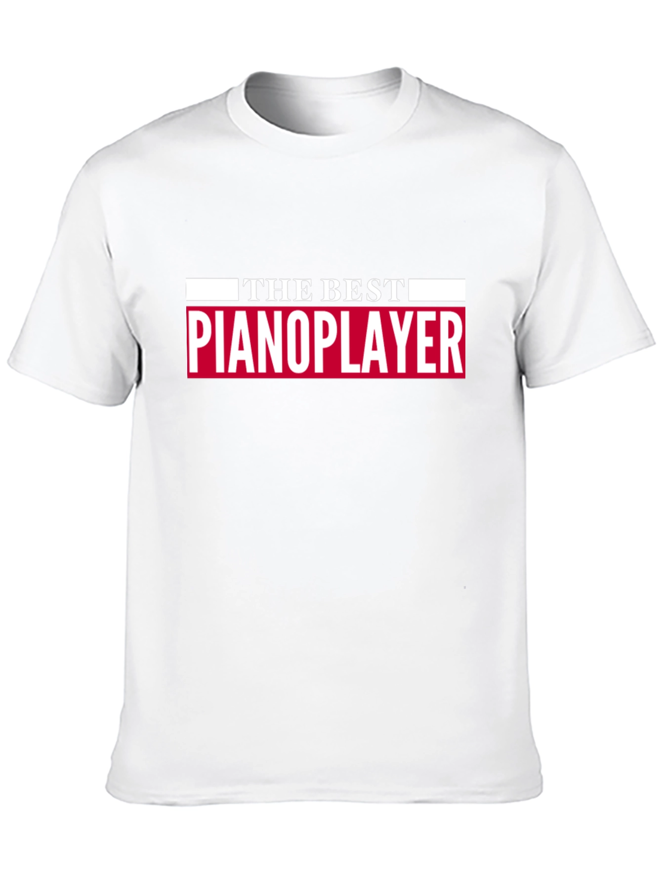 The Best Pianoplayer T-Shirt - Black Tee