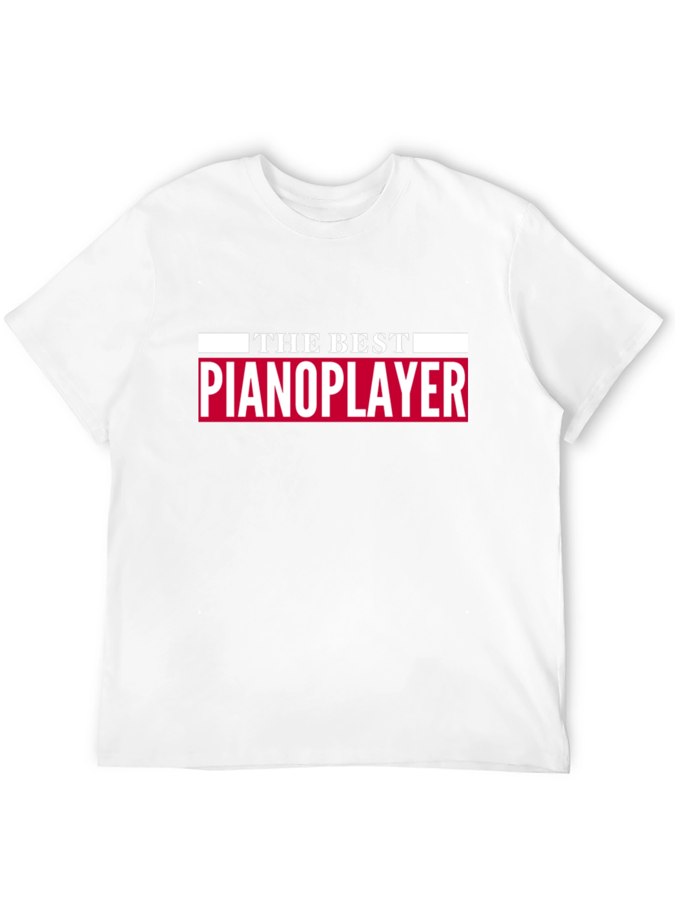 The Best Pianoplayer T-Shirt - Black Tee