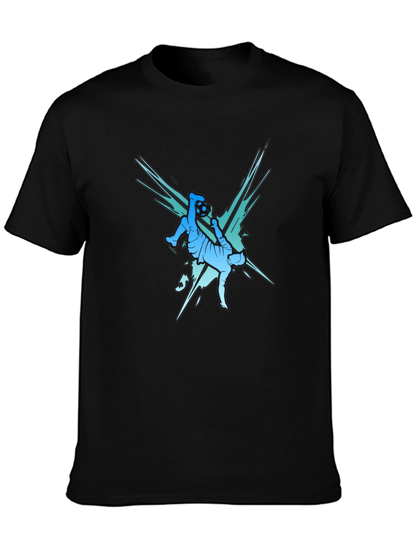 Soccer Kick Graphic Tee - Stylish Mens T-Shirt