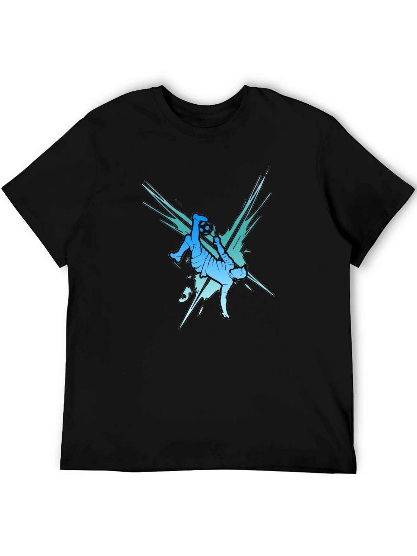 Soccer Kick Graphic Tee - Stylish Mens T-Shirt