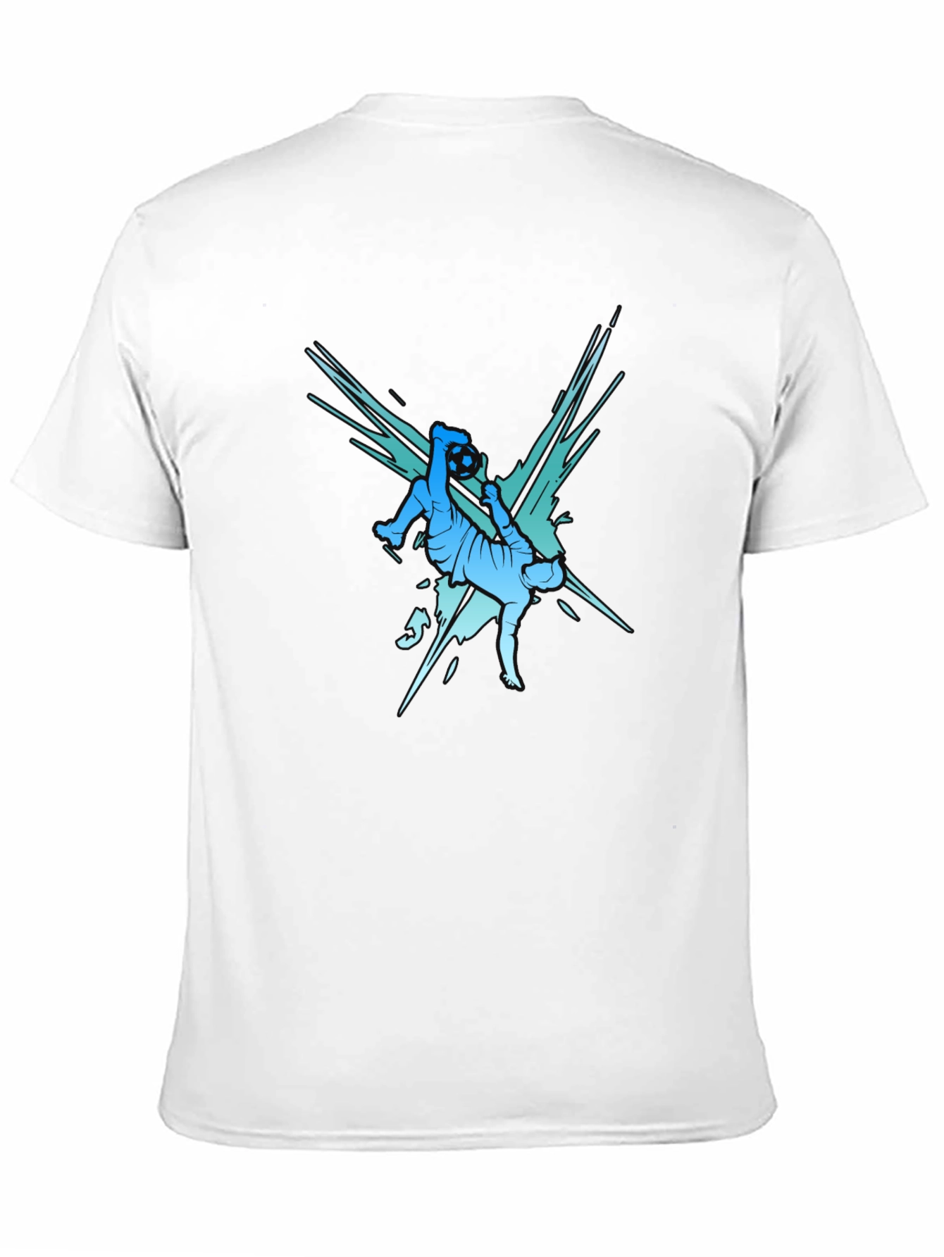Soccer Kick Graphic Tee - Stylish Mens T-Shirt