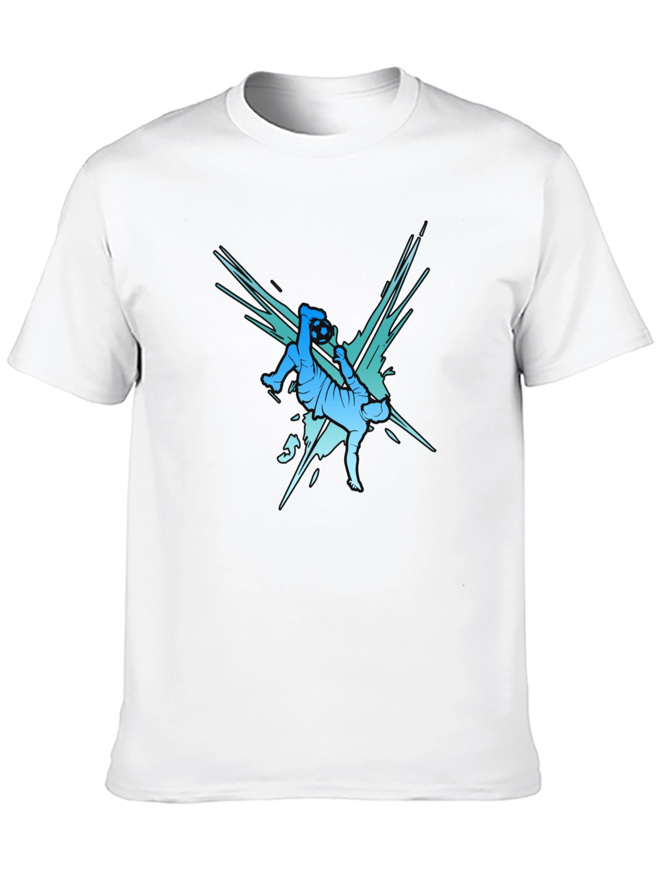 Soccer Kick Graphic Tee - Stylish Mens T-Shirt