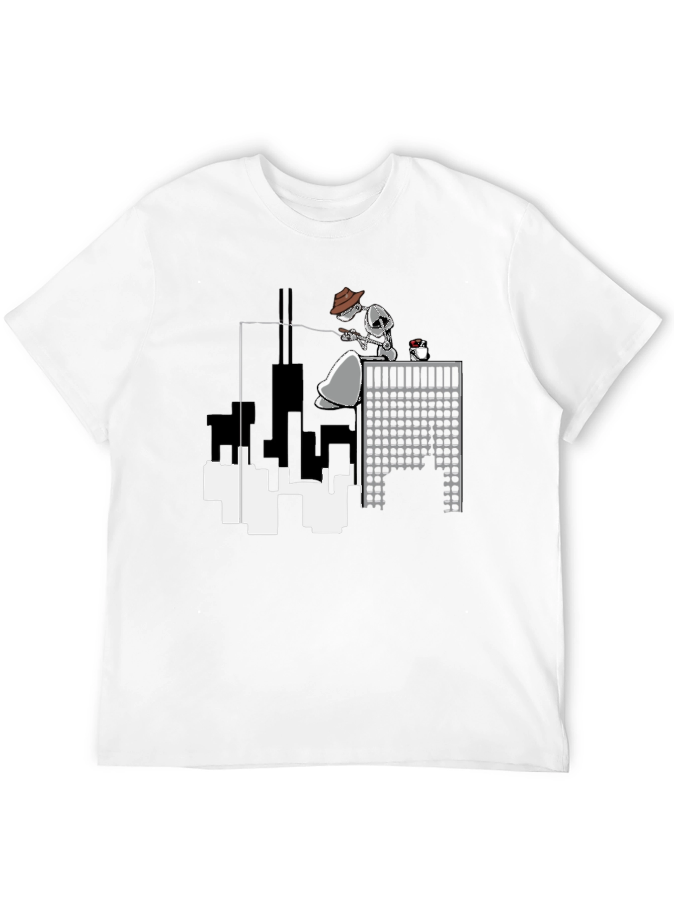 Urban Angler T-Shirt - Black Crew Neck Tee