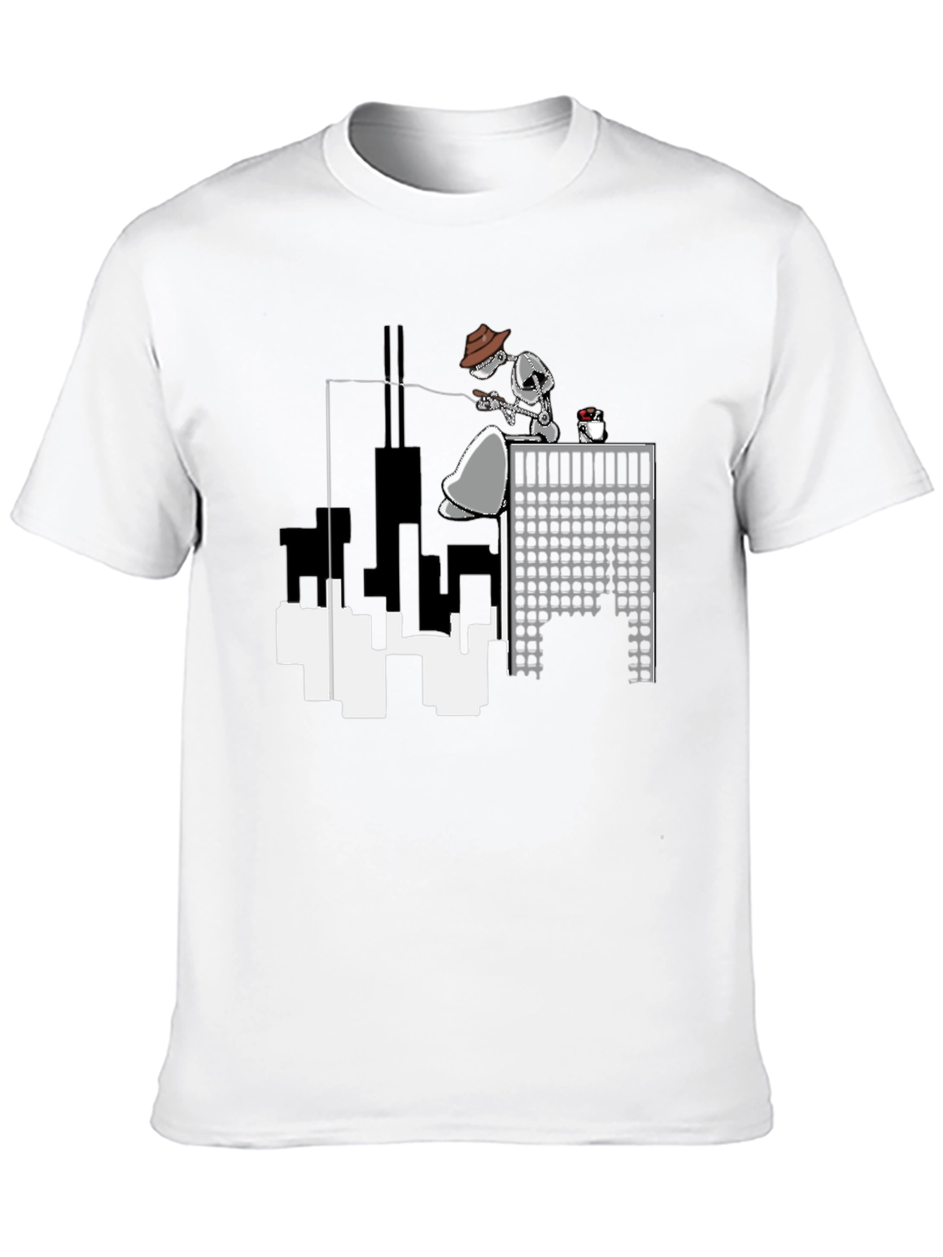 Urban Angler T-Shirt - Black Crew Neck Tee